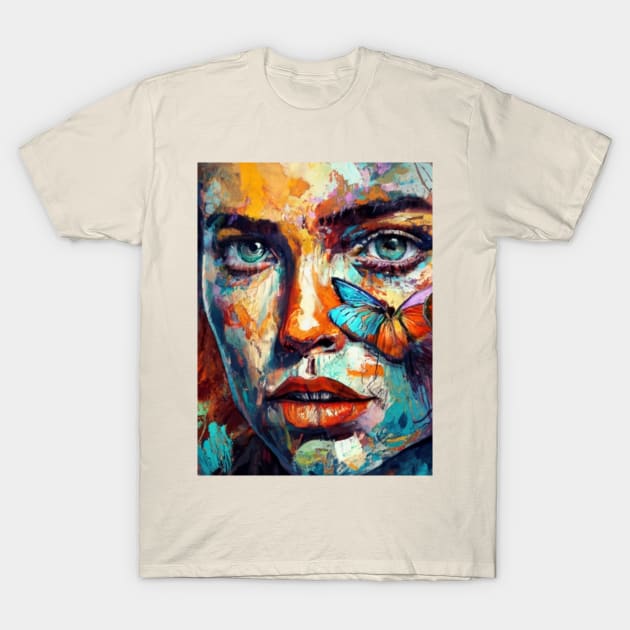 woman portrait T-Shirt by Mailson